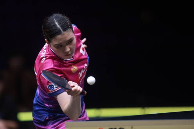 2026 WTT Europe Smash - Sweden - Main Draw Honoka Hashimoto of Japan competes against Yeh Yi-Tian of Taiwan during the Women s Singles Round of 64 at the 2026 Europe Smash at the Malmo Arena in Malmo, Sweden, on August 10, 2026. Malmo Sweden  Copyright: xRemyxGrosx originalFilename:gros-europesm260810_npAD6.jpg