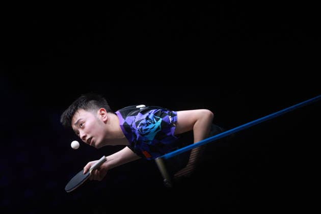 2026 WTT Europe Smash - Sweden - Main Draw Chen Yuanyu of China serves the ball against Lin Shidong of China during the Men s Singles - Round of 64 at the 2026 Europe Smash at the Malmo Arena in Malmo, Sweden, on August 10, 2026. Malmo Sweden  Copyright: xRemyxGrosx originalFilename:gros-europesm260810_npmXt.jpg