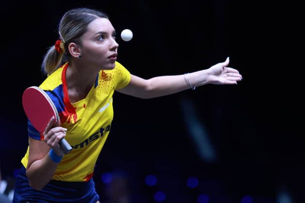 2026 WTT Europe Smash - Sweden - Main Draw Bernadette Szocs and Elizabeta Samara of Romania compete against Prithika Pavade and Charlotte Lutz of France during the Women s Doubles Round of 32 at the 2026 Europe Smash at the Malmo Arena in Malmo, Sweden, on August 10, 2026. Malmo Sweden  Copyright: xRemyxGrosx originalFilename:gros-europesm260810_npFuz.jpg