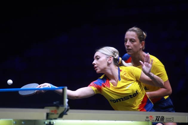 2026 WTT Europe Smash - Sweden - Main Draw Bernadette Szocs and Elizabeta Samara of Romania compete against Prithika Pavade and Charlotte Lutz of France during the Women s Doubles Round of 32 at the 2026 Europe Smash at the Malmo Arena in Malmo, Sweden, on August 10, 2026. Malmo Sweden  Copyright: xRemyxGrosx originalFilename:gros-europesm260810_npxWw.jpg