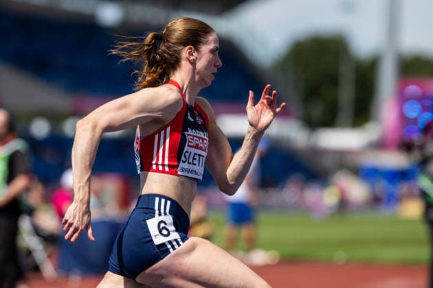 260810 Elisabeth Slettum of Norway competes in women™s 400 meter hurdles qualification during day 1 of the 2026 European Athletics Championships on August 10, 2026 in Birmingham. Photo: Mathias Bergeld BILDBYRAN kod MB MT1064 friidrott athletics friidrett friidrotts-em em friidretts-em 2026 european athletics championships 1 bbeng hurdles hekk häck *** August 10, 2026: Elisabeth Slettum of Norway competes in the women’s 400-meter hurdles qualifying round during Day 1 of the 2026 European Athletics Championships on August 10, 2026 in Birmingham. Photo by Mathias Bergeld, BILDBYRAN, code MB MT1064. track and field, athletics, friidrett, friidrotts EM, 2026 European Athletics Championships, 1 BBENG, hurdles, hekk, häck  Copyright: MATHIASxBERGELD BB260810MB059
