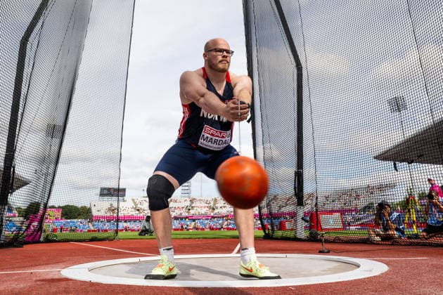 260810 Thomas Mardal of Norway competes in men s hammer throw during day 1 of the 2026 European Athletics Championships on August 10, 2026 in Birmingham. Photo: Mathias Bergeld BILDBYRAN kod MB MT1064 friidrott athletics friidrett friidrotts-em em friidretts-em 2026 european athletics championships 1 bbeng hammer throw slegge slägga *** August 10, 2026: Thomas Mardal of Norway competes in the men’s hammer throw during Day 1 of the 2026 European Athletics Championships on August 10, 2026 in Birmingham. Photo by Mathias Bergeld, BILDBYRAN, code MB MT1064. track and field, athletics, friidrett, friidrotts EM, 2026 European Athletics Championships, 1 BBENG, hammer throw, slegge, slägga  Copyright: MATHIASxBERGELD BB260810MB060