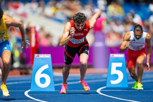 BIRMINGHAM, UNITED KINGDOM - AUGUST 10: Ramon Wipfli of Switzerland competes in the Men s 800m during the European Athletics Championships at Alexander Stadium on August 10, 2026 in Birmingham, United Kingdom. England United Kingdom Copyright: xBEAUTIFULxSPORTS TobiasxLacknerx
