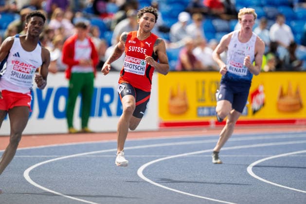 BIRMINGHAM, UNITED KINGDOM - AUGUST 10: Haydn Brotschi of Switzerland competes in the Men s 400m during the European Athletics Championships at Alexander Stadium on August 10, 2026 in Birmingham, United Kingdom. England United Kingdom Copyright: xBEAUTIFULxSPORTS TobiasxLacknerx