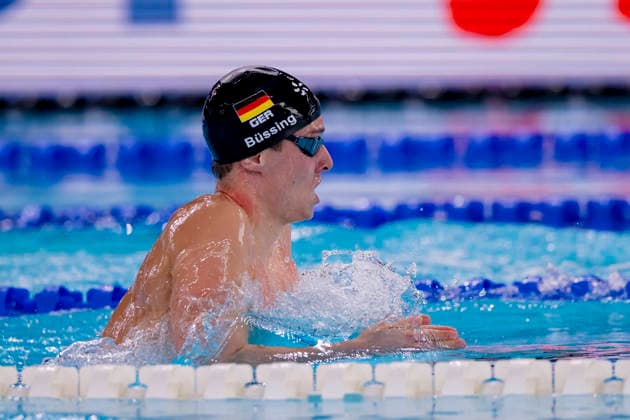 France, Paris, Centre Aquatique Olympique Metropole du Grand Paris, 10.08.2026, European Aquatics Championships Artistic Swimming, Day 11, Morning Session, Cedric Buessing of Germany, Photo by Eibner Pressefoto Tino Henschel European Aquatics Championships Artistic Swimming, Day 11, Morning Session Paris *** France, Paris, Centre Aquatique Olympique Metropole du Grand Paris, August 10, 2026, European Aquatics Championships—Artistic Swimming, Day 11, Morning Session, Cedric Buessing of Germany, Photo by Eibner Pressefoto Tino Henschel European Aquatics Championships Artistic Swimming, Day 11, Morning Session, Paris Copyright: xEibnerxPressefotox