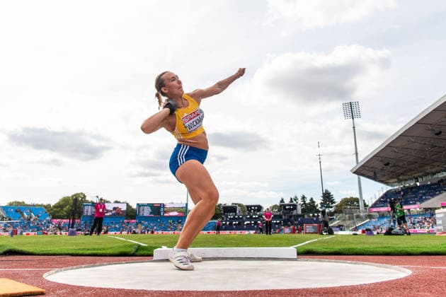 260810 Victoria Wickman of Sweden competes in women™s shot put during day 1 of the 2026 European Athletics Championships on August 10, 2026 in Birmingham. Photo: Maxim Thore BILDBYRAN kod MT MT1064 friidrott athletics friidrett friidrotts-em em friidretts-em 2026 european athletics championships 1 bbeng shot put kula kulestot sverige *** August 10, 2026: Victoria Wickman of Sweden competes in the women’s shot put during Day 1 of the 2026 European Athletics Championships on August 10, 2026 in Birmingham. Photo by Maxim Thore. BILDBYRAN code MT MT1064 track and field athletics friidrett friidrotts em em friidretts em 2026 European Athletics Championships 1 shot put kula kulestot Sweden  Copyright: MAXIMxTHORE BB260810MT083