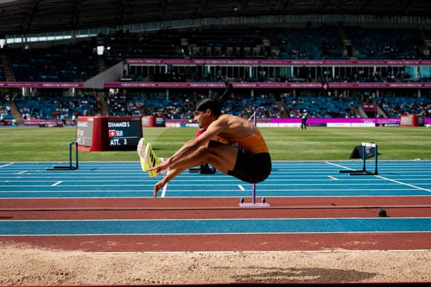 Simon Plitzko (TSG Bergedorf, Weitsprung Maenner), GBR, Leichtathletik, Athletics, European Athletics Championships 2026, Leichtathletik Europameisterschaft 2026, Birmingham 2026, 09.08.2026, GBR, Leichtathletik, Athletics, European Athletics Championships 2026, Leichtathletik Europameisterschaft 2026, Birmingham 2026, 09.08.2026 Birmingham *** Simon Plitzko, TSG Bergedorf, Men s Long Jump, GBR, Track and Field, Athletics, 2026 European Athletics Championships, 2026 European Track and Field Championships, Birmingham 2026, August 9, 2026, GBR, Track and Field, Athletics, 2026 European Athletics Championships, 2026 European Track and Field Championships, Birmingham 2026, August 9, 2026, Birmingham Copyright: xStefanxMayerx EP_SMR