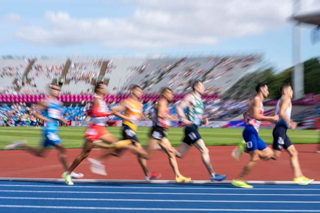 BIRMINGHAM, GREAT BRITAIN - AUGUST 10, 2026 : Impression of the 800m heat during the European Athletics Championships at Alexander Stadium on August 10, 2026 in Birmingham, Great Britain. Nordrhein-Westfalen Great Britain Copyright: xLeahxKohringx