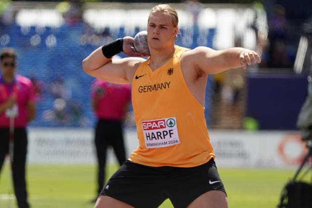 Birmingham , Leichtathletik, Athletics, Track and Field, EAA, Leichtathletik EM Birmingham 2026 European Championships birmingham 2026 , 10.08-17.08.2026, Alexander Stadium Birmingham, Grossbritannien , Kugelstossen Shot Put Men , Georg Harpf Deutschland, Germany GER Copyright Gladys Chai von der Laage *** Birmingham, Track and Field, Athletics, EAA, 2026 European Athletics Championships in Birmingham, 10 08 17–08 20 26, Alexander Stadium, Birmingham, United Kingdom, Men’s Shot Put, Georg Harpf, Germany (GER), Copyright Gladys Chai von der Laage
