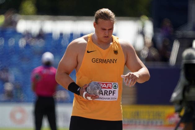 Birmingham , Leichtathletik, Athletics, Track and Field, EAA, Leichtathletik EM Birmingham 2026 European Championships birmingham 2026 , 10.08-17.08.2026, Alexander Stadium Birmingham, Grossbritannien , Kugelstossen Shot Put Men , Georg Harpf Deutschland, Germany GER Copyright Gladys Chai von der Laage *** Birmingham, Track and Field, Athletics, EAA, 2026 European Athletics Championships in Birmingham, 10 08 17–08 20 26, Alexander Stadium, Birmingham, United Kingdom, Men’s Shot Put, Georg Harpf, Germany (GER), Copyright Gladys Chai von der Laage