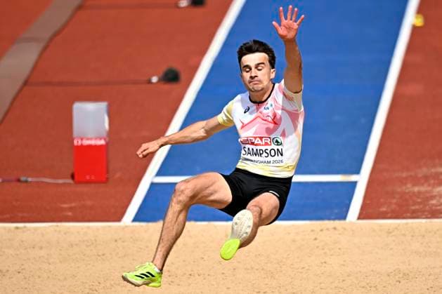 European Athletics Championships Birmingham 2026 - day 1 BIRMINGHAM, ENGLAND - AUGUST 10 : Sampson Yanni (BEL) in action during the Long Jump Qualification Group A on day 1 of the Birmingham 2026 European Athletics Championships on August 10, 2026 in Birmingham, England, 10 08 2026 Birmingham ENGLAND  Copyright: xTomasxSiskx