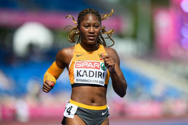 BIRMINGHAM, GREAT BRITAIN - August 10: Chelsea Kadiri (Germany) during the 100 metres round one heat race during the European Athletics Championships 2026 at Alexander Stadium in Birmingham, Great Britain (Photo by Sven Beyrich Sports Press Photo)  Copyright: xSvenxBeyrich SportsxPressxPhotox Sportspressphoto_SPR203929