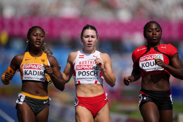 ATHLETICS - European Athletics Championships BIRMINGHAM,ENGLAND,10.AUG.26 - ATHLETICS - European Athletics Championships, 100m, Women. Image shows Isabel Posch (AUT).  GEPAxpictures xRanjithxKumar