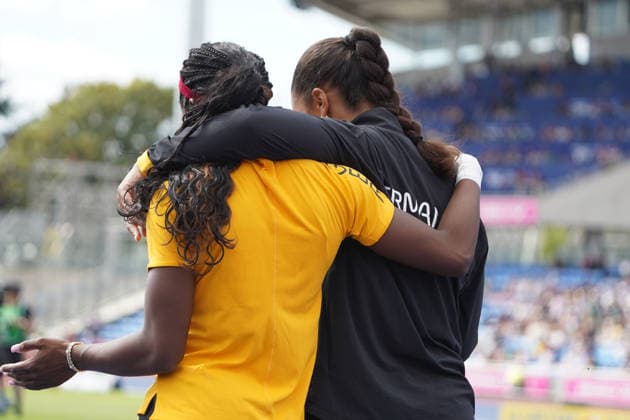 Birmingham , Leichtathletik, Athletics, Track and Field, EAA, Leichtathletik EM Birmingham 2026 European Championships birmingham 2026 , 10.08-17.08.2026, Alexander Stadium Birmingham, Grossbritannien , Kugelstossen Frauen, Shot Put Women, Nina Chioma Ndubuisi, Yemisi Mabry Deutschland, Germany GER Copyright Gladys Chai von der Laage *** Birmingham, Track and Field, Athletics, EAA, 2026 European Athletics Championships in Birmingham, August 10–17, 2026, Alexander Stadium, Birmingham, United Kingdom, Women’s Shot Put, Nina Chioma Ndubuisi, Yemisi Mabry, Germany (GER) Copyright Gladys Chai von der Laage
