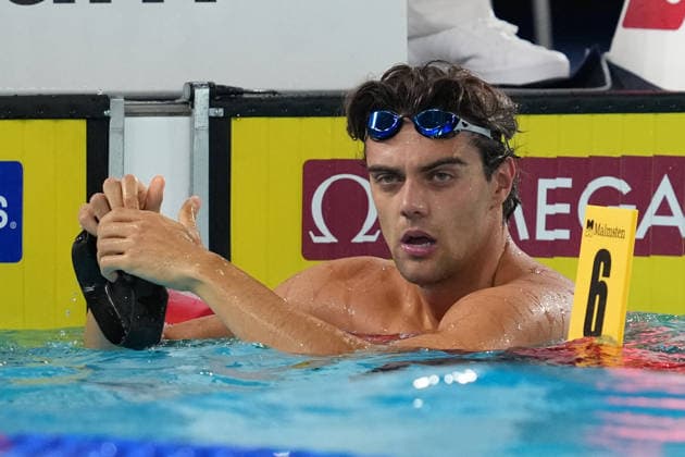 Thomas Ceccon from Italy at the Swimming European Aquatics Championships Paris 2026, Paris, August 10, 2026 .  Copyright: xGianxMattiaxD Alberto LaPressex