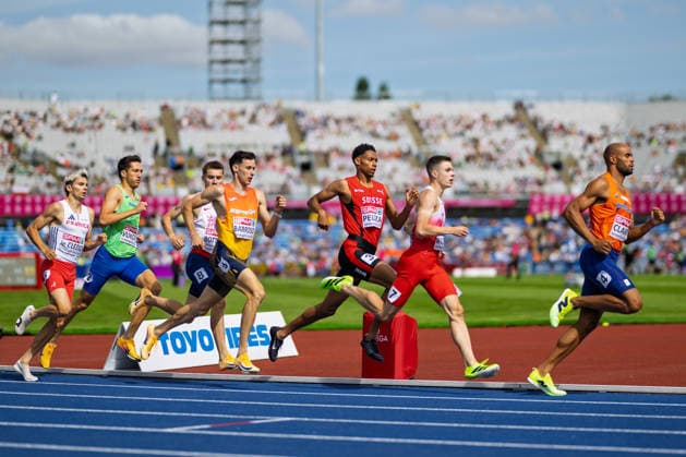 BIRMINGHAM, UNITED KINGDOM - AUGUST 10: Ivan Pelizza of Switzerland competes in the Men s 800m during the European Athletics Championships at Alexander Stadium on August 10, 2026 in Birmingham, United Kingdom. England United Kingdom Copyright: xBEAUTIFULxSPORTS TobiasxLacknerx
