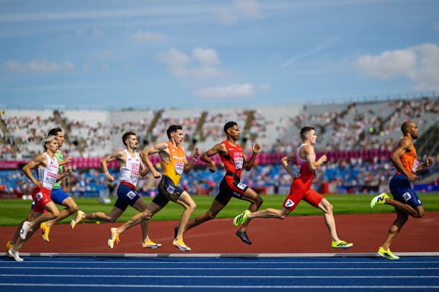 BIRMINGHAM, UNITED KINGDOM - AUGUST 10: Ivan Pelizza of Switzerland competes in the Men s 800m during the European Athletics Championships at Alexander Stadium on August 10, 2026 in Birmingham, United Kingdom. England United Kingdom Copyright: xBEAUTIFULxSPORTS TobiasxLacknerx