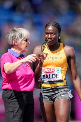 ATHLETICS - European Athletics Championships BIRMINGHAM,ENGLAND,10.AUG.26 - ATHLETICS - European Athletics Championships, 400m hurdles, Women. Image shows Vaness Balde (GER).  GEPAxpictures xRanjithxKumar