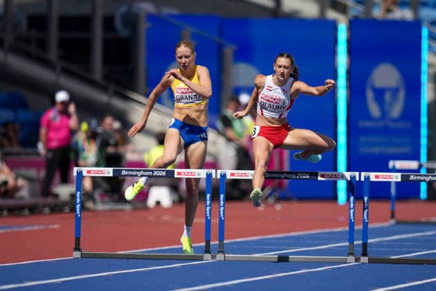 ATHLETICS - European Athletics Championships BIRMINGHAM,ENGLAND,10.AUG.26 - ATHLETICS - European Athletics Championships, 400m hurdles, Women. Image shows Anja Dlauhy (AUT).  GEPAxpictures xRanjithxKumar