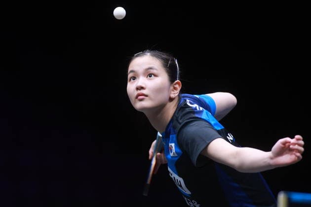 2026 WTT Europe Smash - Sweden - Main Draw Kim Nayeong of South Korea competes against Amy Wang of the United States during the Women s Singles Round of 64 at the 2026 Europe Smash at the Malmo Arena in Malmo, Sweden, on August 10, 2026. Malmo Sweden  Copyright: xRemyxGrosx originalFilename:gros-europesm260810_npdbe.jpg