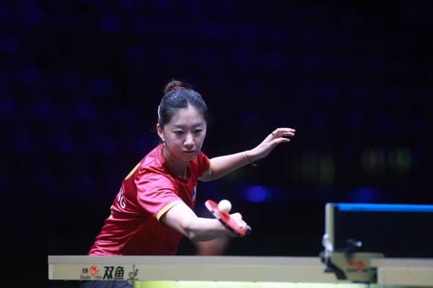2026 WTT Europe Smash - Sweden - Main Draw Amy Wang of the United States competes against Kim Nayeong of South Korea during the Women s Singles Round of 64 at the 2026 Europe Smash at the Malmo Arena in Malmo, Sweden, on August 10, 2026. Malmo Sweden  Copyright: xRemyxGrosx originalFilename:gros-europesm260810_npouu.jpg
