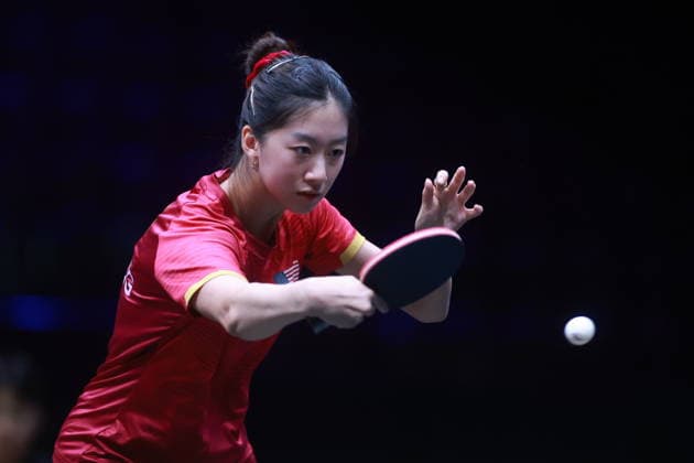 2026 WTT Europe Smash - Sweden - Main Draw Amy Wang of the United States competes against Kim Nayeong of South Korea during the Women s Singles Round of 64 at the 2026 Europe Smash at the Malmo Arena in Malmo, Sweden, on August 10, 2026. Malmo Sweden  Copyright: xRemyxGrosx originalFilename:gros-europesm260810_npsiG.jpg
