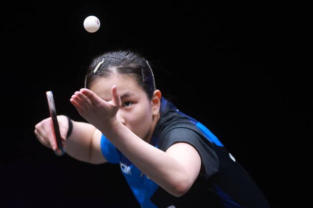 2026 WTT Europe Smash - Sweden - Main Draw Kim Nayeong of South Korea competes against Amy Wang of the United States during the Women s Singles Round of 64 at the 2026 Europe Smash at the Malmo Arena in Malmo, Sweden, on August 10, 2026. Malmo Sweden  Copyright: xRemyxGrosx originalFilename:gros-europesm260810_np0bf.jpg
