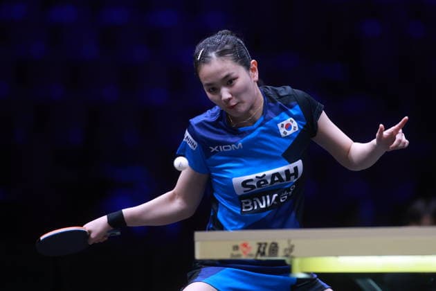 2026 WTT Europe Smash - Sweden - Main Draw Kim Nayeong of South Korea competes against Amy Wang of the United States during the Women s Singles Round of 64 at the 2026 Europe Smash at the Malmo Arena in Malmo, Sweden, on August 10, 2026. Malmo Sweden  Copyright: xRemyxGrosx originalFilename:gros-europesm260810_npSp6.jpg