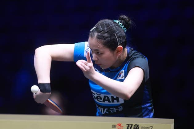 2026 WTT Europe Smash - Sweden - Main Draw Kim Nayeong of South Korea competes against Amy Wang of the United States during the Women s Singles Round of 64 at the 2026 Europe Smash at the Malmo Arena in Malmo, Sweden, on August 10, 2026. Malmo Sweden  Copyright: xRemyxGrosx originalFilename:gros-europesm260810_npxbC.jpg