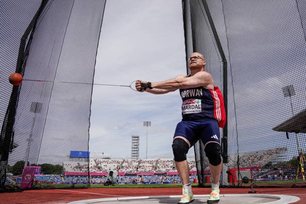 European Athletics Outdoor Championships 2026 - Day 1 Birmingham, England 20260810. Thomas Mardal in the men s hammer throw qualification event during the 2026 European Athletics Championships at Alexander Stadium in Birmingham on Monday. Photo: Beate Oma Dahle NTB Birmingham England EDITORIAL USE ONLY. RESTRICTED USE FOR BETTING COMPANIES Ref:_SPOXPuAZs_hX3E.jpg *** 2026 European Athletics Outdoor Championships, Day 1, Birmingham, England, August 10, 2026. Thomas Mardal in the men’s hammer throw qualifying round during the 2026 European Athletics Championships at Alexander Stadium in Birmingham on Monday. Photo: Beate Oma Dahle, NTB, Birmingham, England. EDITORIAL USE ONLY. RESTRICTED USE FOR BETTING COMPANIES.  Copyright: xBeatexOmaxDahlex xNTBx