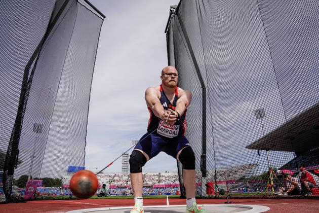 European Athletics Outdoor Championships 2026 - Day 1 Birmingham, England 20260810. Thomas Mardal in the men s hammer throw qualification event during the 2026 European Athletics Championships at Alexander Stadium in Birmingham on Monday. Photo: Beate Oma Dahle NTB Birmingham England EDITORIAL USE ONLY. RESTRICTED USE FOR BETTING COMPANIES Ref:_SPOmALeTsihMzs.jpg *** 2026 European Athletics Outdoor Championships, Day 1, Birmingham, England, August 10, 2026. Thomas Mardal in the men’s hammer throw qualifying round during the 2026 European Athletics Championships at Alexander Stadium in Birmingham on Monday. Photo: Beate Oma Dahle, NTB, Birmingham, England. EDITORIAL USE ONLY. RESTRICTED USE FOR BETTING COMPANIES.  Copyright: xBeatexOmaxDahlex xNTBx