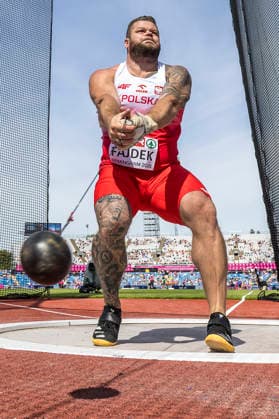 BIRMINGHAM, GREAT BRITAIN - AUGUST 10, 2026 : Pawel FAJDEK (POL Poland) competing in the hammer throw qualification during the European Athletics Championships at Alexander Stadium on August 10, 2026 in Birmingham, Great Britain. Oregon Great Britain Copyright: xAxelxKohringx