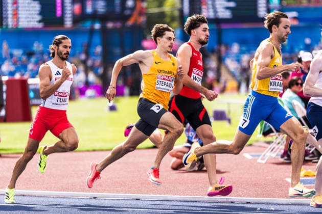 European Athletics Championships; Birmingham, 10.08.2026 BIRMINGHAM, UNITED KINGDOM - AUGUST 10: Alexander Stepanov (GER - Germany) and Ramon Wipfli (Switzerland) compete in the first round of the mens 800 m on August 10, 2026 in Birmingham, United Kingdom. *** European Athletics Championships, Birmingham, August 10, 2026 BIRMINGHAM, UNITED KINGDOM, AUGUST 10—Alexander Stepanov (GER, Germany) and Ramon Wipfli (Switzerland) compete in the first round of the men’s 800 m on August 10, 2026, in Birmingham, United Kingdom Copyright: xBEAUTIFULxSPORTS UlfxSchillerx