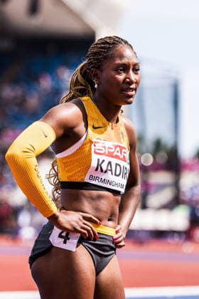 European Athletics Championships; Birmingham, 10.08.2026 BIRMINGHAM, UNITED KINGDOM - AUGUST 10: Chelsea Kadiri (GER - Germany) after the first round of the womens 100 m on August 10, 2026 in Birmingham, United Kingdom. *** European Athletics Championships, Birmingham, August 10, 2026 BIRMINGHAM, UNITED KINGDOM AUGUST 10 Chelsea Kadiri GER Germany after the first round of the women s 100-meter dash on August 10, 2026, in Birmingham, United Kingdom Copyright: xBEAUTIFULxSPORTS UlfxSchillerx