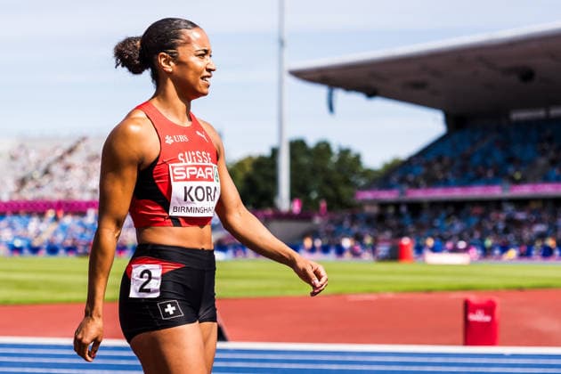 European Athletics Championships; Birmingham, 10.08.2026 BIRMINGHAM, UNITED KINGDOM - AUGUST 10: Salome Kora (Switzerland) after the first round of the womens 100 m on August 10, 2026 in Birmingham, United Kingdom. *** European Athletics Championships, Birmingham, August 10, 2026 BIRMINGHAM, UNITED KINGDOM AUGUST 10 Salome Kora of Switzerland after the first round of the women s 100-meter dash on August 10, 2026, in Birmingham, United Kingdom Copyright: xBEAUTIFULxSPORTS UlfxSchillerx