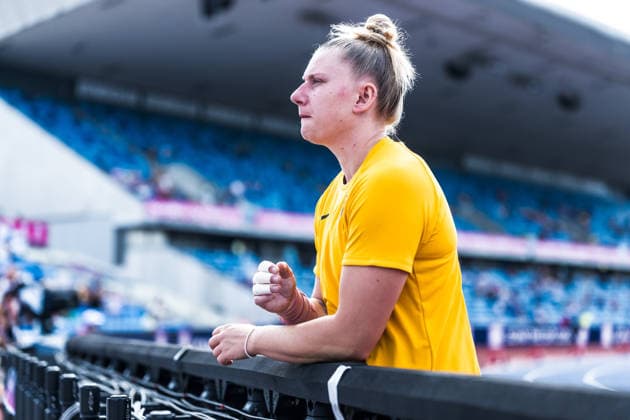 European Athletics Championships; Birmingham, 10.08.2026 BIRMINGHAM, UNITED KINGDOM - AUGUST 10: Katharina Maisch (GER - Germany) during the qualification of the womens shot put on August 10, 2026 in Birmingham, United Kingdom. *** European Athletics Championships, Birmingham, August 10, 2026 BIRMINGHAM, UNITED KINGDOM AUGUST 10 Katharina Maisch (GER, Germany) during the women s shot put qualifying round on August 10, 2026, in Birmingham, United Kingdom Copyright: xBEAUTIFULxSPORTS UlfxSchillerx