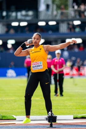 10.08.2026, GBR, Leichtathletik, Europameisterschaft 2026, Morgensession Tag 1, Birmingham Yemisi Mabry ( Deutschland ), Kugelstoßen Damen, Qualifikation Birmingham Alexander Stadium England Großbritannien *** August 10, 2026, GBR, Track and Field, 2026 European Championships, Morning Session, Day 1, Birmingham, Yemisi Mabry (Germany), Women s Shot Put, Qualifying Round, Birmingham Alexander Stadium, England, Great Britain Copyright: xNordphoto Memmlerx