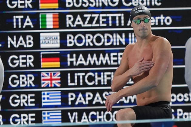 Alberto Razzetti silver medal 400 medley European Swimming Championships Paris 2026, Paris, August 10, 2026.  Copyright: xDavidexSpada LaPressex