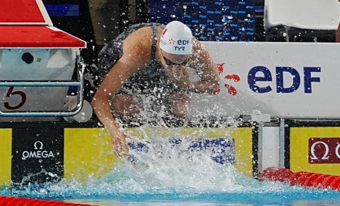 10 Aout European Aquatics Championships Paris 2026 Gastadello Beryl of France During the heats 400 M Medley at the European Swimming Championships at the Greater Paris Metropolis Olympic Aquatics Centre in Paris (France) on August 10, 2026.Credit Laurent Lairys parisFrance  Copyright: xLaurentxLairysx