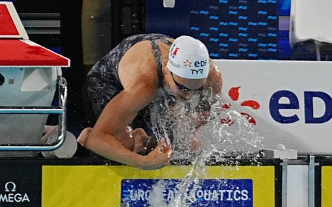 10 Aout European Aquatics Championships Paris 2026 Gastadello Beryl of France During the heats 400 M Medley at the European Swimming Championships at the Greater Paris Metropolis Olympic Aquatics Centre in Paris (France) on August 10, 2026.Credit Laurent Lairys parisFrance  Copyright: xLaurentxLairysx