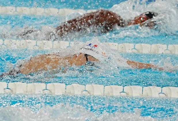 10 Aout European Aquatics Championships Paris 2026 Gastadello Beryl of France During the heats 400 M Medley at the European Swimming Championships at the Greater Paris Metropolis Olympic Aquatics Centre in Paris (France) on August 10, 2026.Credit Laurent Lairys parisFrance  Copyright: xLaurentxLairysx
