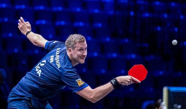 MALMÖ 2026-08-10 Sweden s Mattias Karlsson hits a backhand during the match against Jonathan Groth of Denmark in the first round of the men s singles at the Europe Smash Sweden 2026 Table tennis, Tischtennis tournament at Malmö Arena in Malmö, Sweden, on August 10, 2026. MALMÖ SWEDEN x50090x *** MALMÖ, August 10, 2026 — Sweden’s Mattias Karlsson hits a backhand during his match against Jonathan Groth of Denmark in the first round of the men’s singles at the Europe Smash Sweden 2026 table tennis tournament at Malmö Arena in Malmö, Sweden, on August 10, 2026 MALMÖ SWEDEN x50090x  Copyright: xJohanxNilssonx xTTx EUROPE SMASH SWEDEN 2026