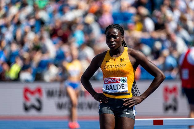 10.08.2026, GBR, Leichtathletik, Europameisterschaft 2026, Morgensession Tag 1, Birmingham Vanessa Balde ( Deutschland ), 400 Meter Hürden Damen, Vorlauf Birmingham Alexander Stadium England Großbritannien *** August 10, 2026, GBR, Track and Field, 2026 European Championships, Morning Session, Day 1, Birmingham: Vanessa Balde (Germany), Women s 400-meter hurdles, preliminary round, Alexander Stadium, Birmingham, England, Great Britain Copyright: xNordphoto Memmlerx