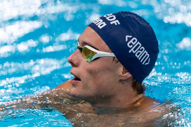 SWIMMING - EAC 2026 PARIS,FRANCE,10.AUG.26 - SWIMMING - European Aquatics Championships Paris 2026, warm up. Image shows Luca Karl (AUT).  GEPAxpictures xPhilippxBrem