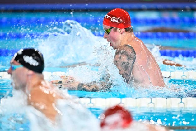 PARIS, FRANCE 20260810 Great Britain s Adam Ramsay-Peaty during the men s 100m breaststroke semi-final at the European Swimming Championships in Paris. ***The image is included in the SPORTS PACKAGE. For others PAYMENT IMAGE*** PARIS FRANCE x10430x *** PARIS, FRANCE 20260810 Adam Ramsay Peaty of Great Britain during the men’s 100m breaststroke semifinal at the European Swimming Championships in Paris ***This image is included in the SPORTS PACKAGE. For other images, please contact us for pricing.*** PARIS, FRANCE x10430x  Copyright: xChristinexOlsson TTx SIM EURO 2026 PARIS