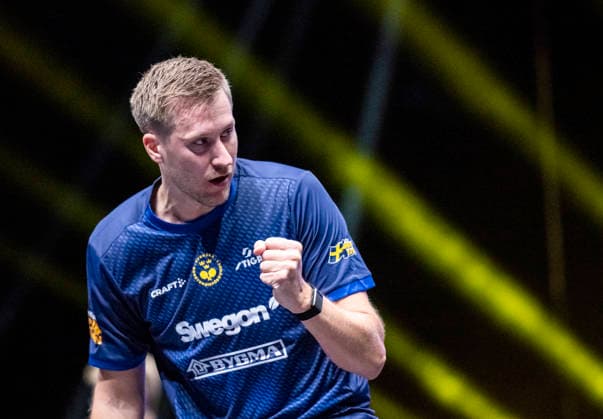 MALMÖ 2026-08-10 Sweden s Mattias Karlsson celebrates after winning a point in the match against Jonathan Groth of Denmark in the first round of the men s singles at the Europe Smash Sweden 2026 Table tennis, Tischtennis tournament at Malmö Arena in Malmö, Sweden, on August 10, 2026. MALMÖ SWEDEN x50090x *** MALMÖ, August 10, 2026—Sweden’s Mattias Karlsson celebrates after winning a point in his match against Jonathan Groth of Denmark in the first round of the men’s singles at the Europe Smash Sweden 2026 table tennis tournament at Malmö Arena in Malmö, Sweden, on August 10, 2026 MALMÖ SWEDEN x50090x  Copyright: xJohanxNilssonx xTTx EUROPE SMASH SWEDEN 2026