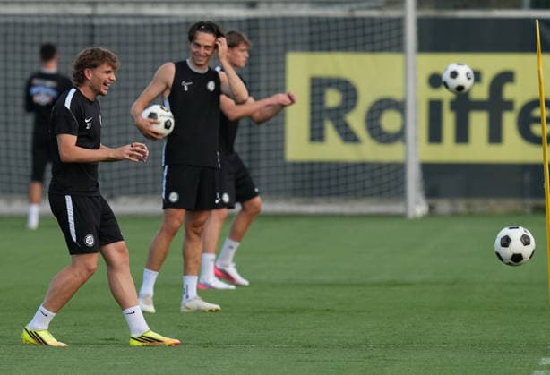 SOCCER - UEFA CL, Sturm vs Fenerbahce GRAZ,AUSTRIA,10.AUG.26 - SOCCER - UEFA Champions League, qualification, Sturm Graz vs Fenerbahce Istanbul, preview, training Sturm. Image shows Gabriel Haider (Sturm).  GEPAxpictures xMichaelxRiedler