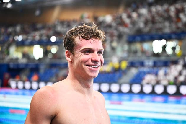 PARIS, FRANCE 20260810 France s Leon Marchand during the men s 4x200m freestyle final at the European Swimming Championships in Paris. ***The image is included in the SPORTS PACKAGE. For others PAYMENT IMAGE*** PARIS FRANCE x10430x *** PARIS, FRANCE 20260810 France s Leon Marchand during the men s 4x200m freestyle final at the European Swimming Championships in Paris ***This image is included in the SPORTS PACKAGE. For other images, please contact us for pricing.*** PARIS, FRANCE x10430x  Copyright: xChristinexOlsson TTx SIM EURO 2026 PARIS