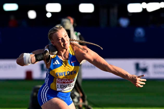 BIRMINGHAM, UNITED KINGDOM 20260810 Sweden s Axelina Johansson during the women s shot put final at the European Athletics Championships at Alexander Stadium in Birmingham. *** The image is included in the SPORTS PACKAGE. For others PAID IMAGE. *** BIRMINGHAM UK x10030x *** BIRMINGHAM, UNITED KINGDOM 20260810 Sweden s Axelina Johansson during the women s shot put final at the European Athletics Championships at Alexander Stadium in Birmingham *** The image is included in the SPORTS PACKAGE. For other uses, PAID IMAGE *** BIRMINGHAM, UK x10030x  Copyright: xJonasxEkströmer TTx EUROPEAN ATHLETICS CHAMPIONSHIPS 2026