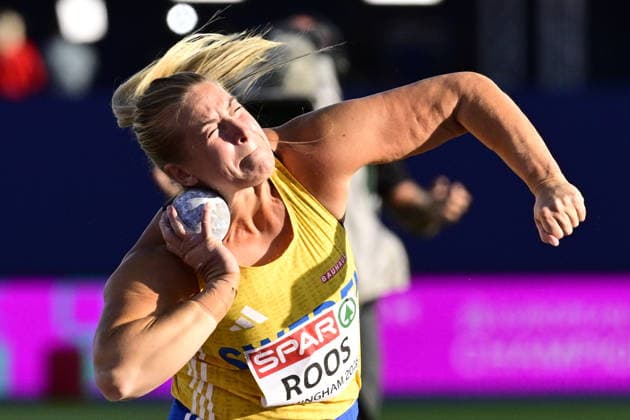 BIRMINGHAM, UNITED KINGDOM 20260810 Sweden s Fanny Roos during the women s shot put final at the European Athletics Championships at Alexander Stadium in Birmingham. *** The image is included in the SPORTS PACKAGE. For others PAID IMAGE. *** BIRMINGHAM UK x10030x *** BIRMINGHAM, UNITED KINGDOM 20260810 Sweden s Fanny Roos during the women s shot put final at the European Athletics Championships at Alexander Stadium in Birmingham *** The image is included in the SPORTS PACKAGE. For other uses, PAID IMAGE *** BIRMINGHAM, UK x10030x  Copyright: xJonasxEkströmer TTx EUROPEAN ATHLETICS CHAMPIONSHIPS 2026
